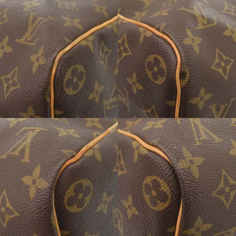 LOUIS VUITTON Brown Monogram Keepall 45 Boston Bag